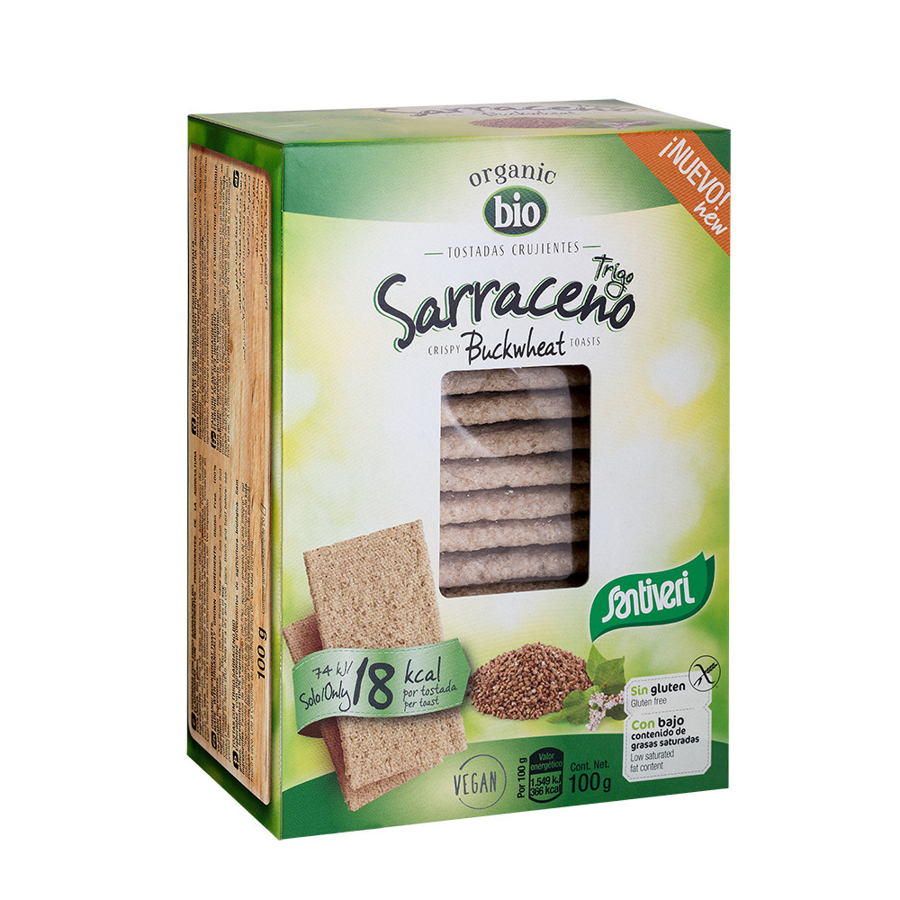 Pack 2x Pan de Trigo Sarraceno Integral BIO Sin Gluten 370g
